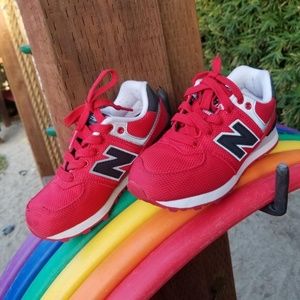 Red Kids New Balance shoes